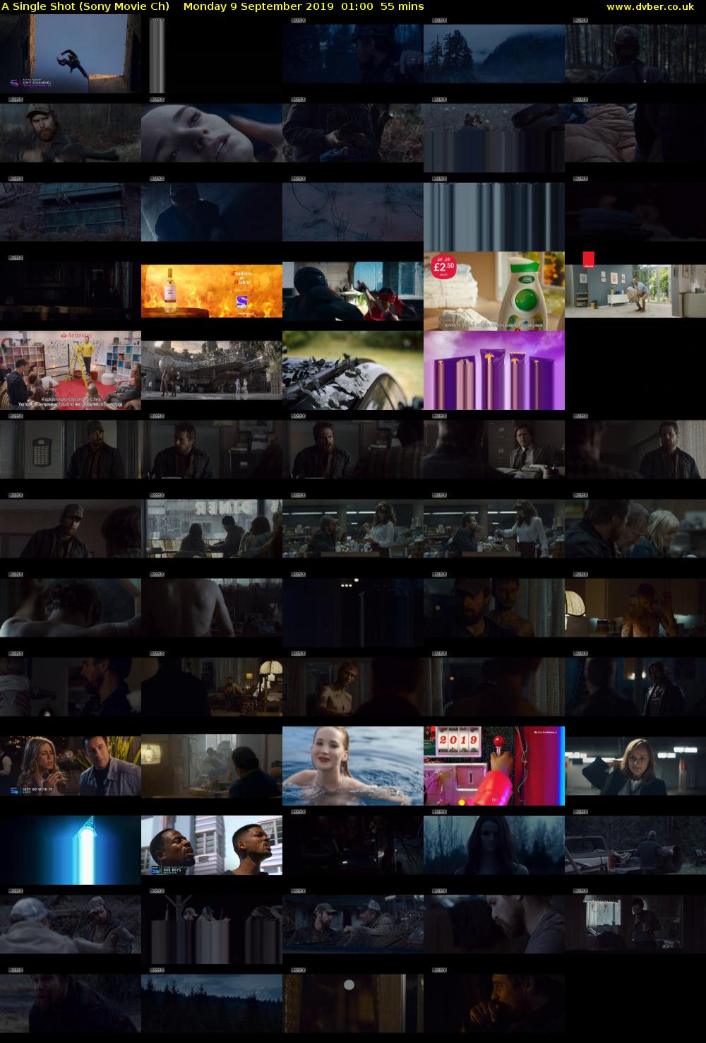 A Single Shot (Sony Movie Ch) Monday 9 September 2019 01:00 - 01:55