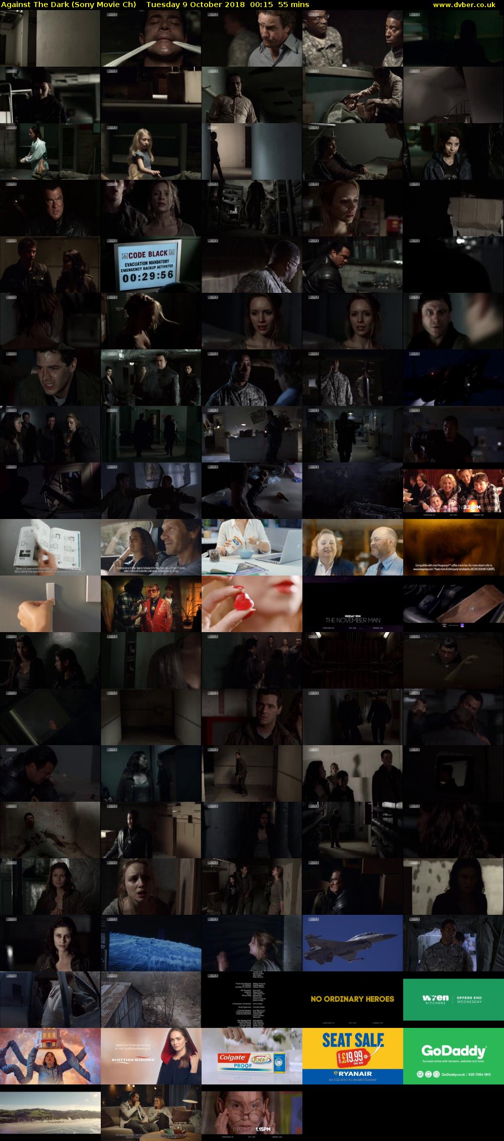 Against The Dark (Sony Movie Ch) Tuesday 9 October 2018 00:15 - 01:10