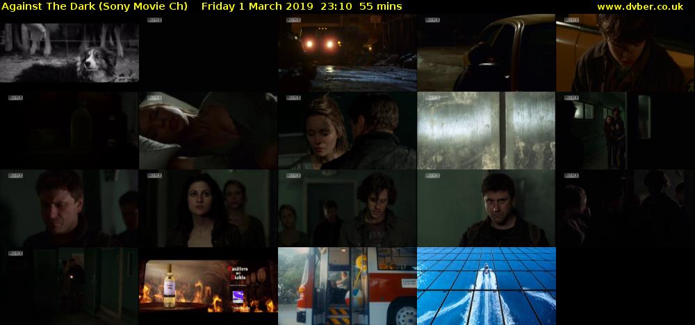 Against The Dark (Sony Movie Ch) Friday 1 March 2019 23:10 - 00:05