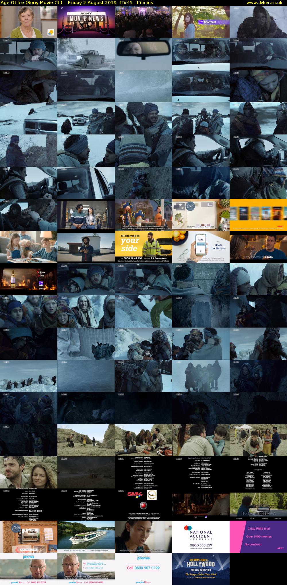 Age Of Ice (Sony Movie Ch) Friday 2 August 2019 15:45 - 16:30