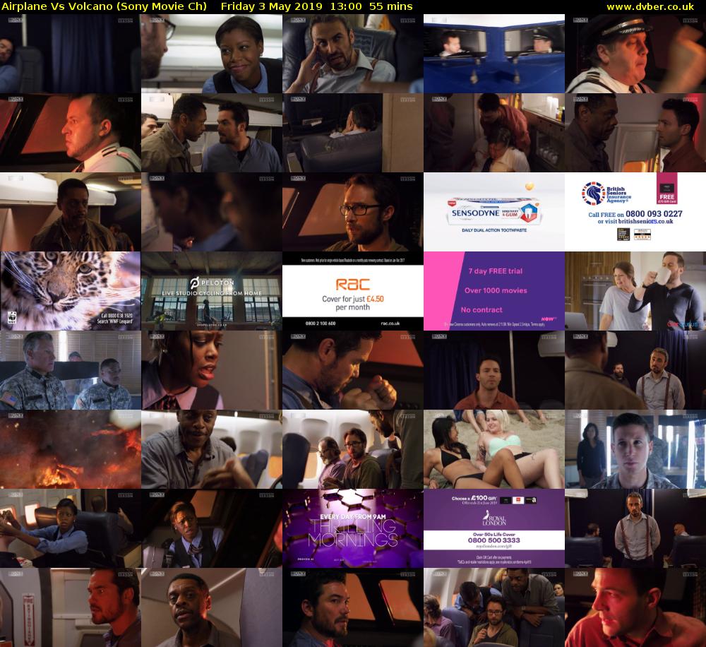 Airplane Vs Volcano (Sony Movie Ch) Friday 3 May 2019 13:00 - 13:55