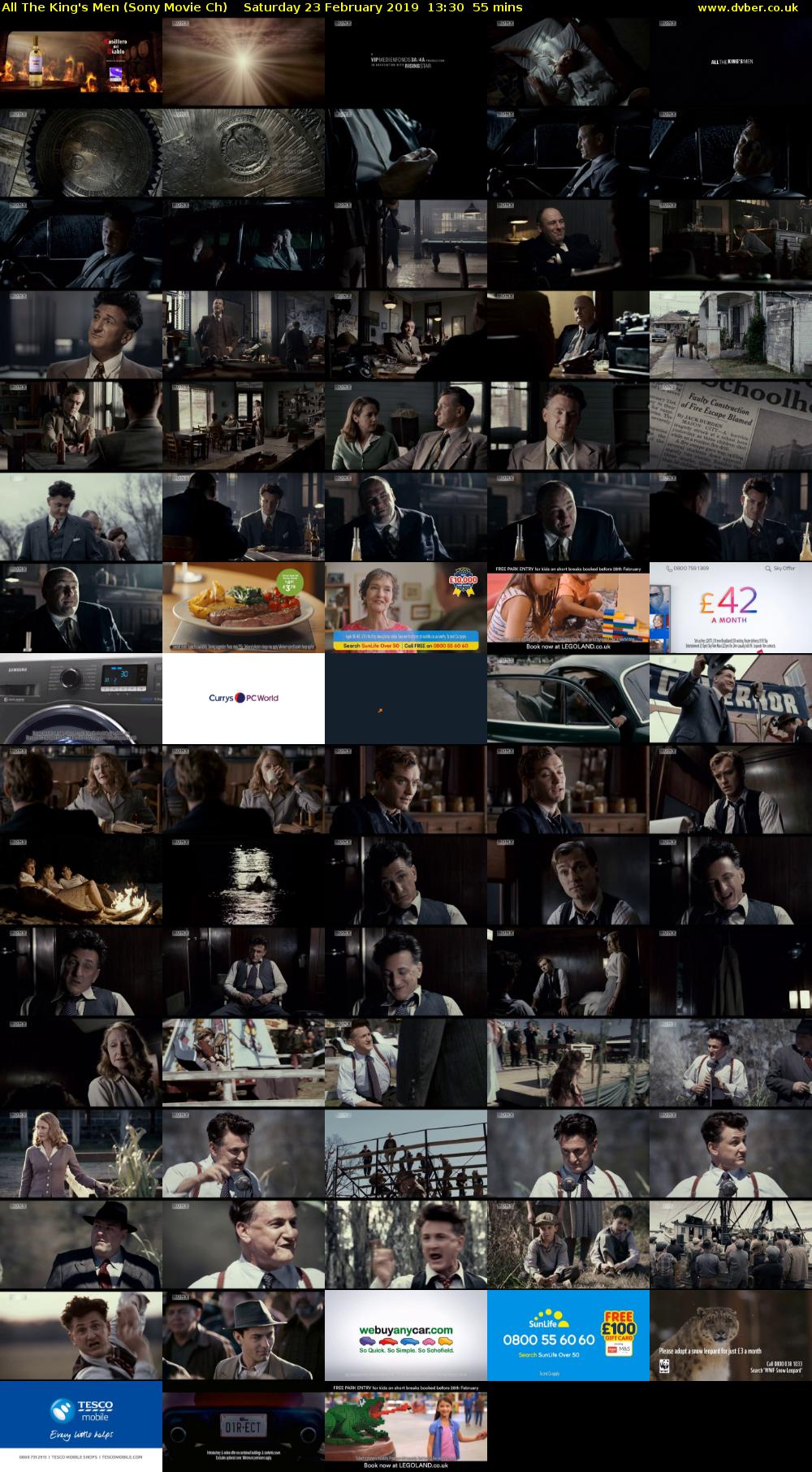 All The King's Men (Sony Movie Ch) Saturday 23 February 2019 13:30 - 14:25