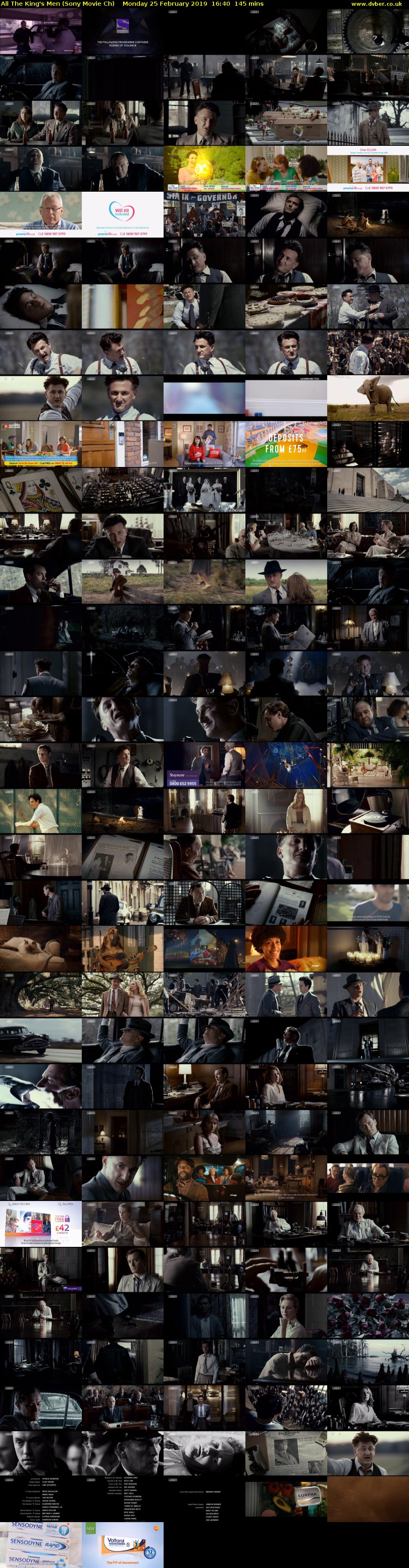 All The King's Men (Sony Movie Ch) Monday 25 February 2019 16:40 - 19:05