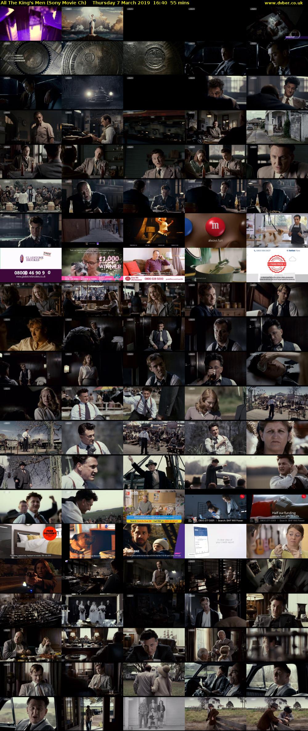 All The King's Men (Sony Movie Ch) Thursday 7 March 2019 16:40 - 17:35
