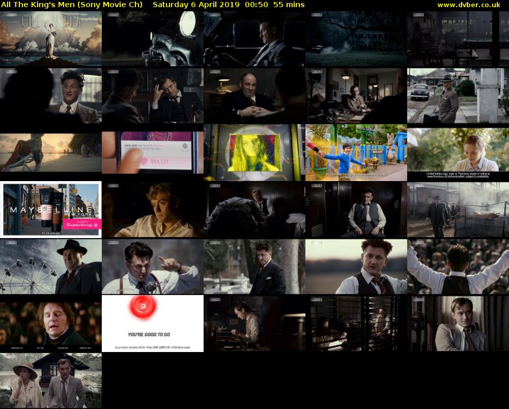 All The King's Men (Sony Movie Ch) Saturday 6 April 2019 00:50 - 01:45