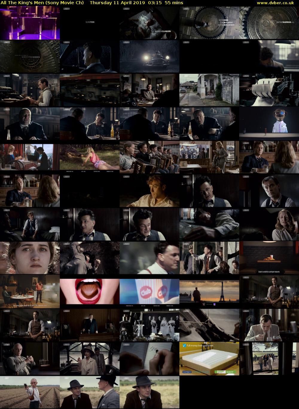 All The King's Men (Sony Movie Ch) Thursday 11 April 2019 03:15 - 04:10
