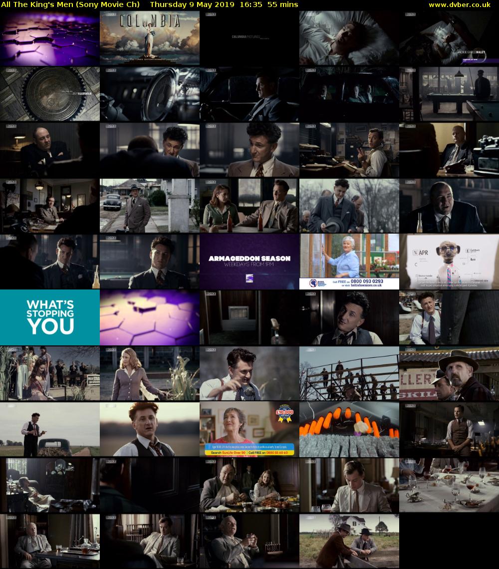 All The King's Men (Sony Movie Ch) Thursday 9 May 2019 16:35 - 17:30