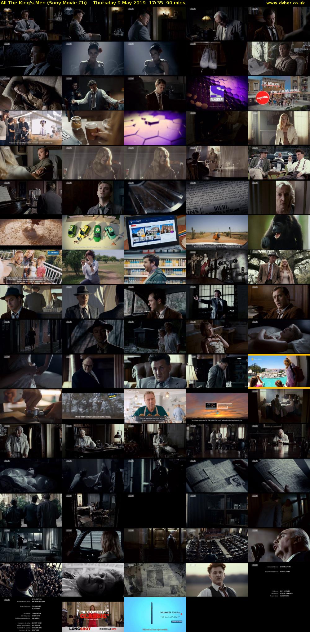 All The King's Men (Sony Movie Ch) Thursday 9 May 2019 17:35 - 19:05