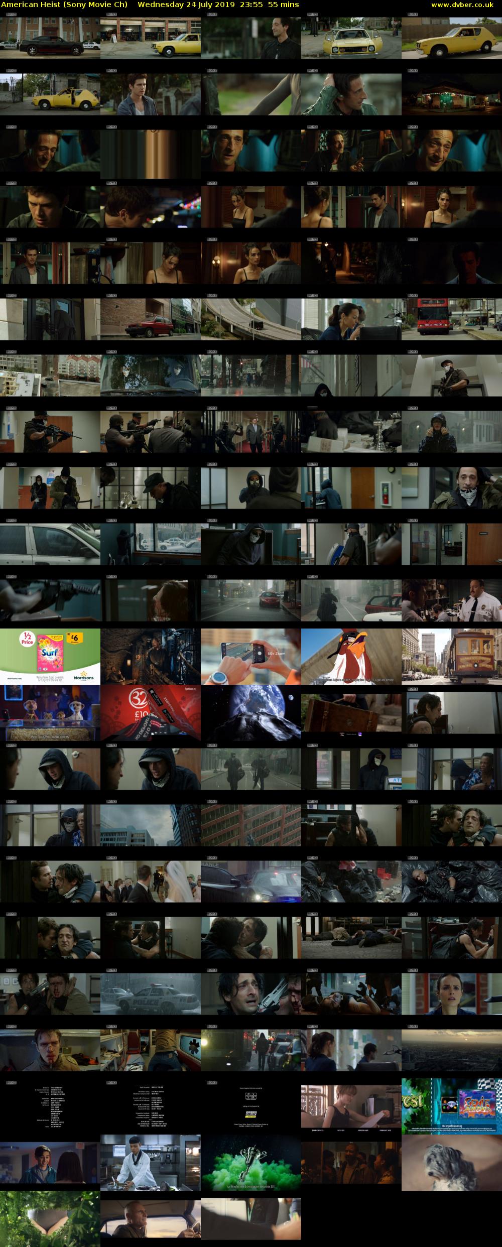 American Heist (Sony Movie Ch) Wednesday 24 July 2019 23:55 - 00:50