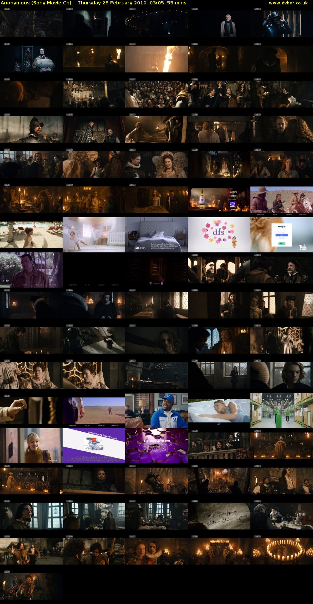 Anonymous (Sony Movie Ch) Thursday 28 February 2019 03:05 - 04:00
