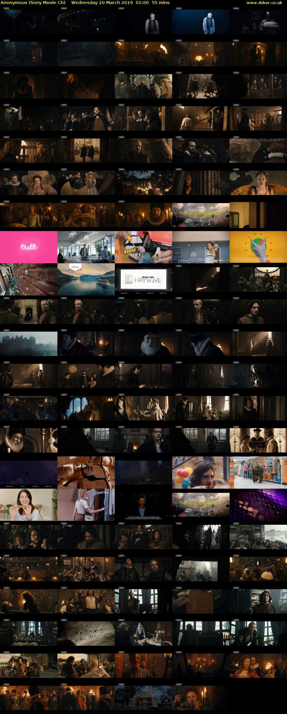 Anonymous (Sony Movie Ch) Wednesday 20 March 2019 01:00 - 01:55