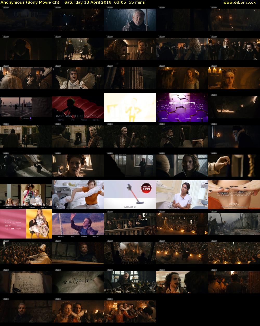 Anonymous (Sony Movie Ch) Saturday 13 April 2019 03:05 - 04:00