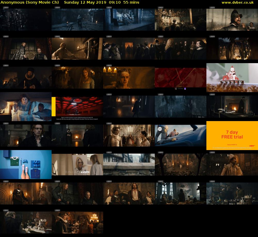 Anonymous (Sony Movie Ch) Sunday 12 May 2019 09:10 - 10:05