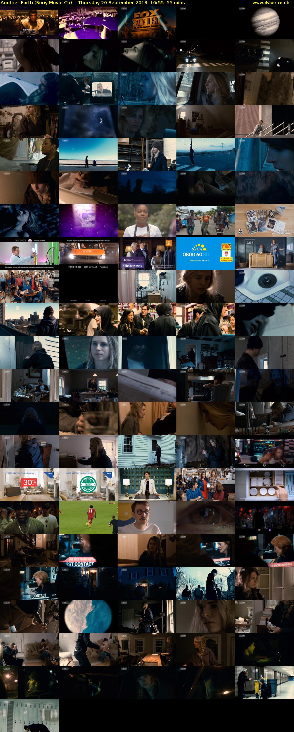 Another Earth (Sony Movie Ch) Thursday 20 September 2018 16:55 - 17:50