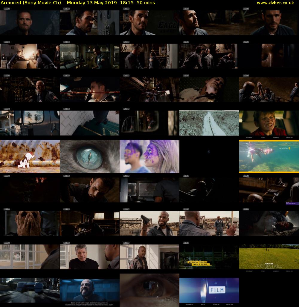 Armored (Sony Movie Ch) Monday 13 May 2019 18:15 - 19:05