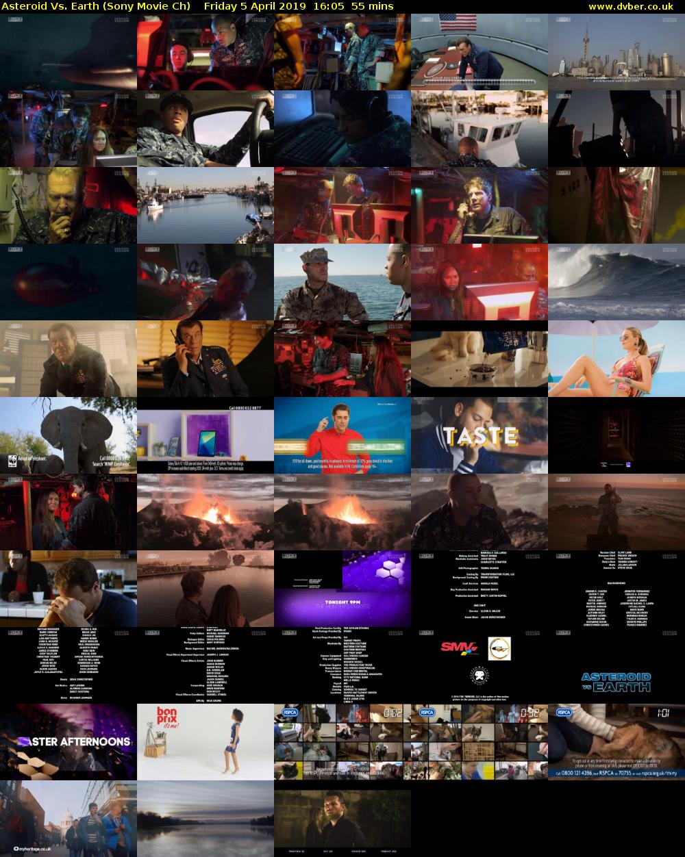 Asteroid Vs. Earth (Sony Movie Ch) Friday 5 April 2019 16:05 - 17:00