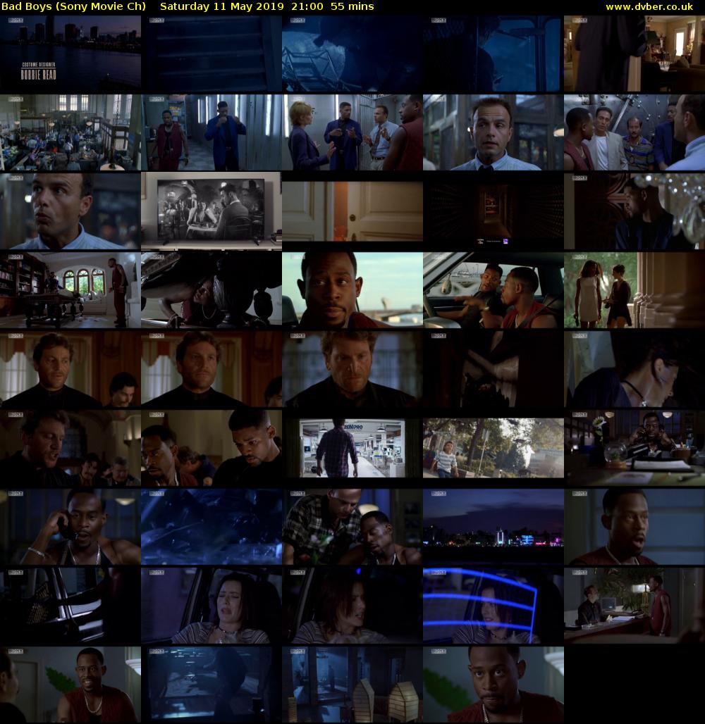 Bad Boys (Sony Movie Ch) Saturday 11 May 2019 21:00 - 21:55