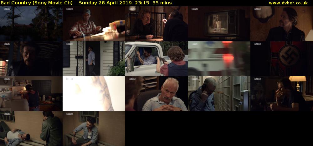 Bad Country (Sony Movie Ch) Sunday 28 April 2019 23:15 - 00:10