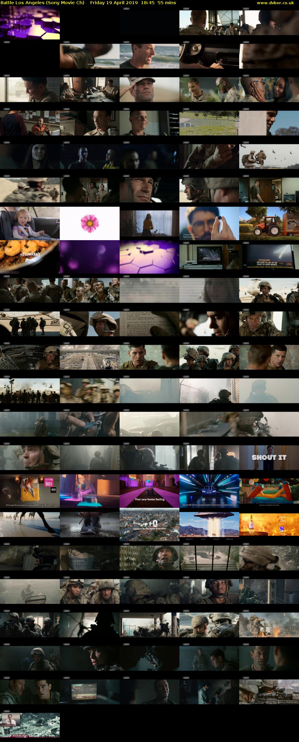Battle Los Angeles (Sony Movie Ch) Friday 19 April 2019 18:45 - 19:40