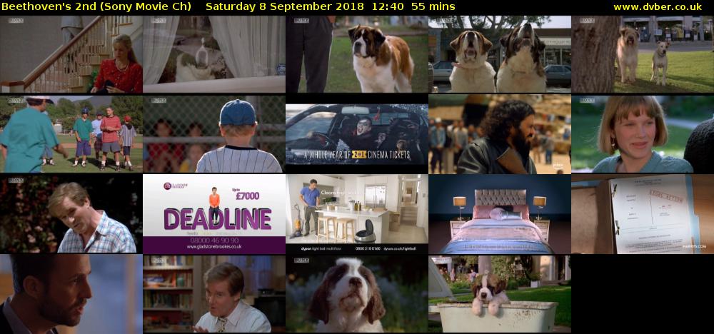 Beethoven's 2nd (Sony Movie Ch) Saturday 8 September 2018 12:40 - 13:35