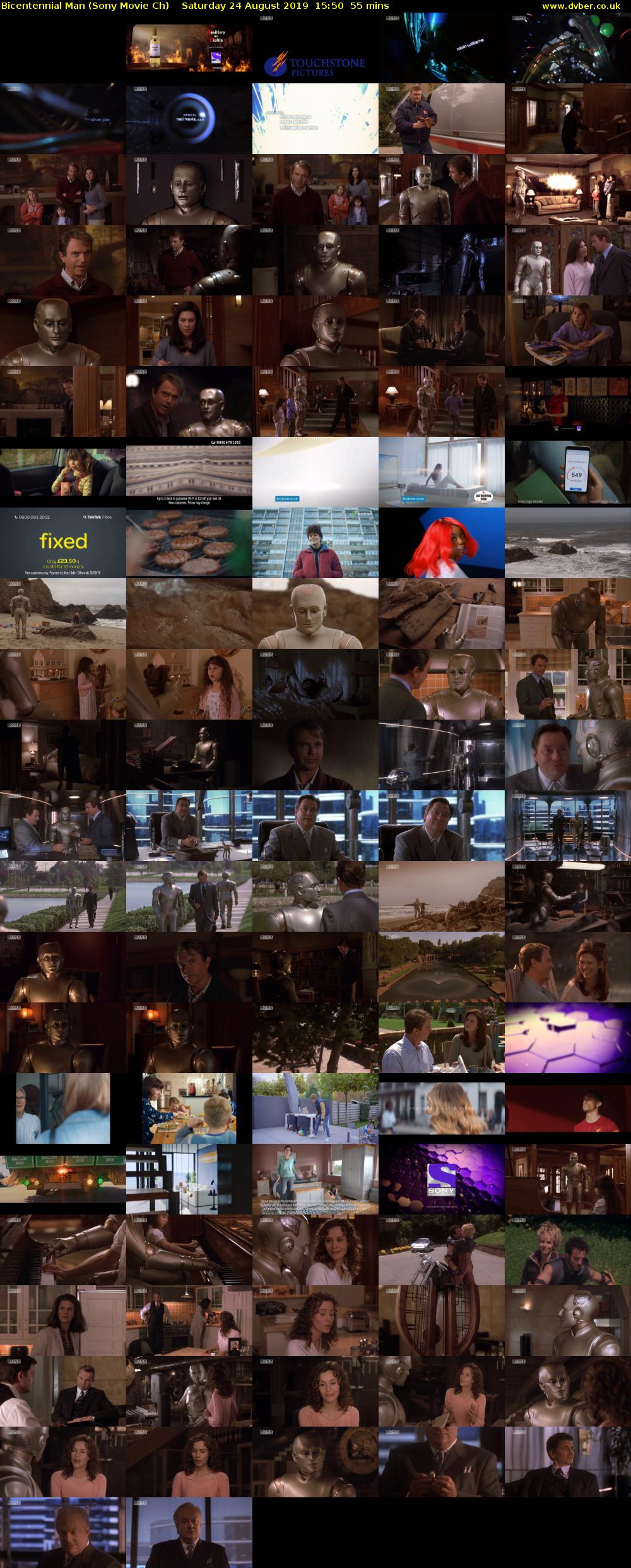 Bicentennial Man (Sony Movie Ch) Saturday 24 August 2019 15:50 - 16:45