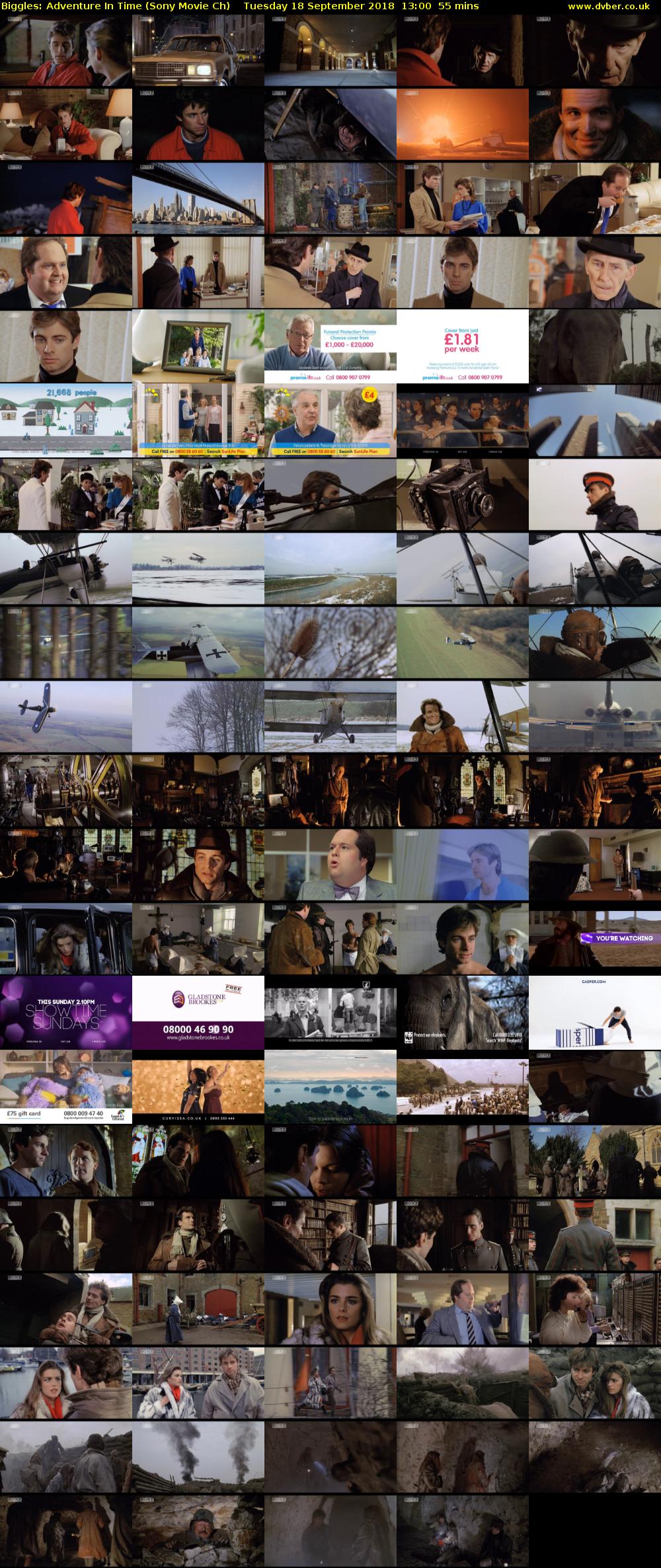 Biggles: Adventure In Time (Sony Movie Ch) Tuesday 18 September 2018 13:00 - 13:55