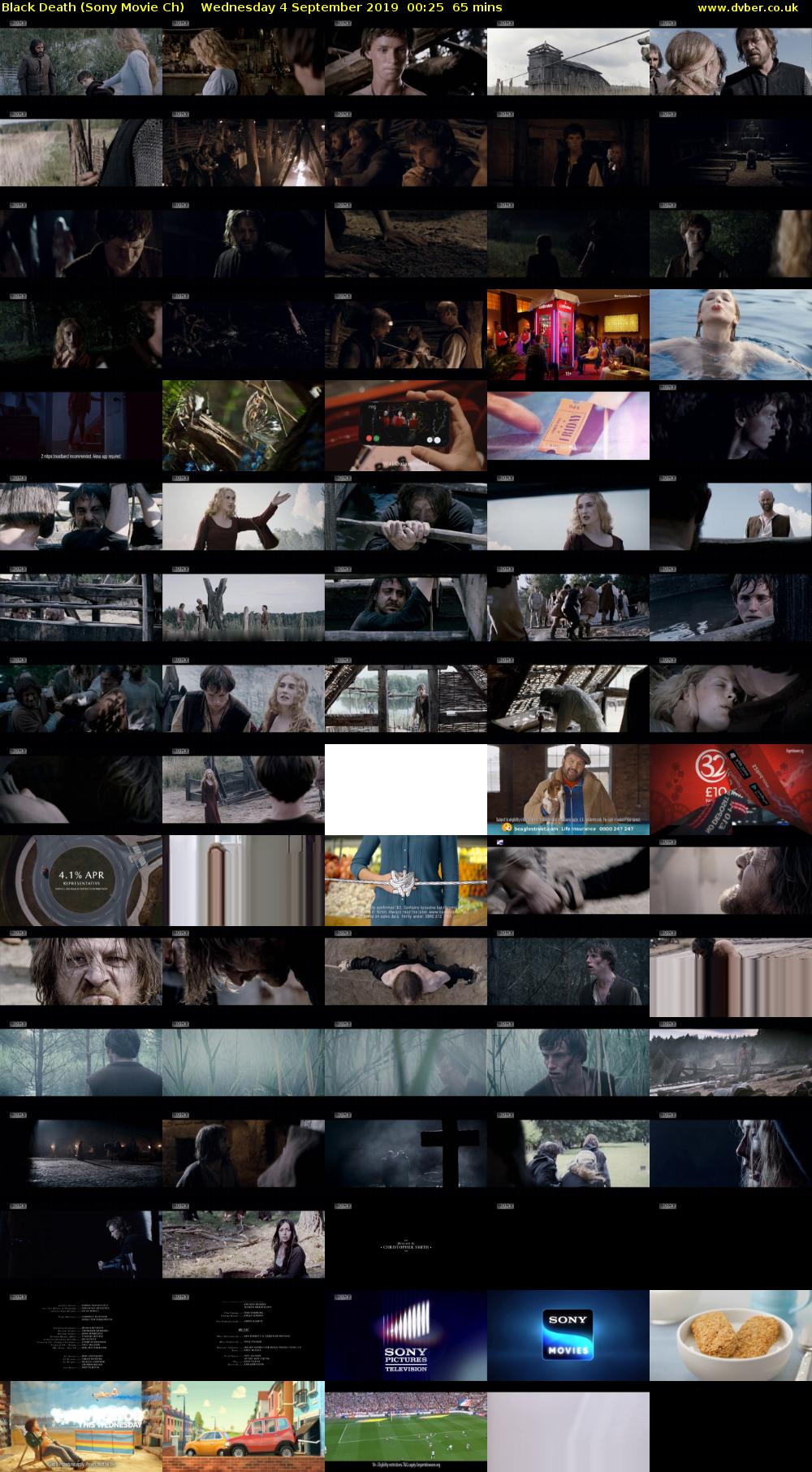 Black Death (Sony Movie Ch) Wednesday 4 September 2019 00:25 - 01:30