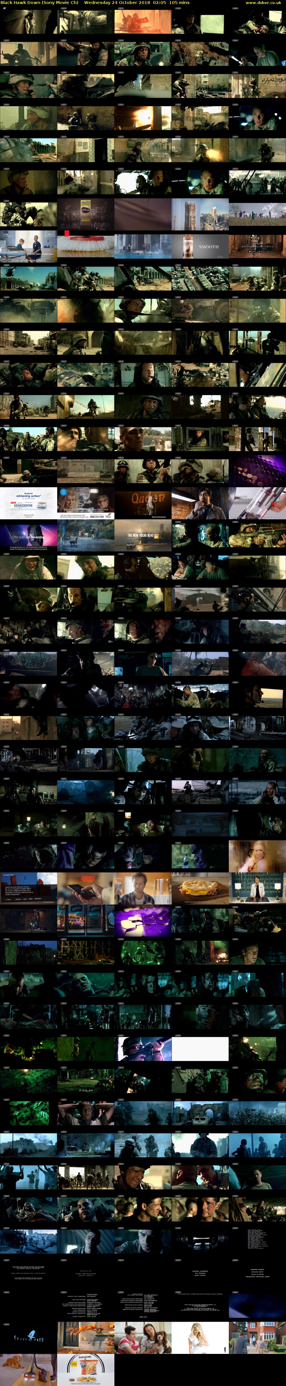 Black Hawk Down (Sony Movie Ch) Wednesday 24 October 2018 02:05 - 03:50