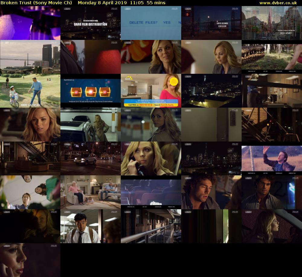 Broken Trust (Sony Movie Ch) Monday 8 April 2019 11:05 - 12:00