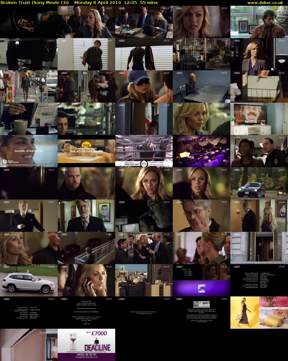 Broken Trust (Sony Movie Ch) Monday 8 April 2019 12:05 - 13:00