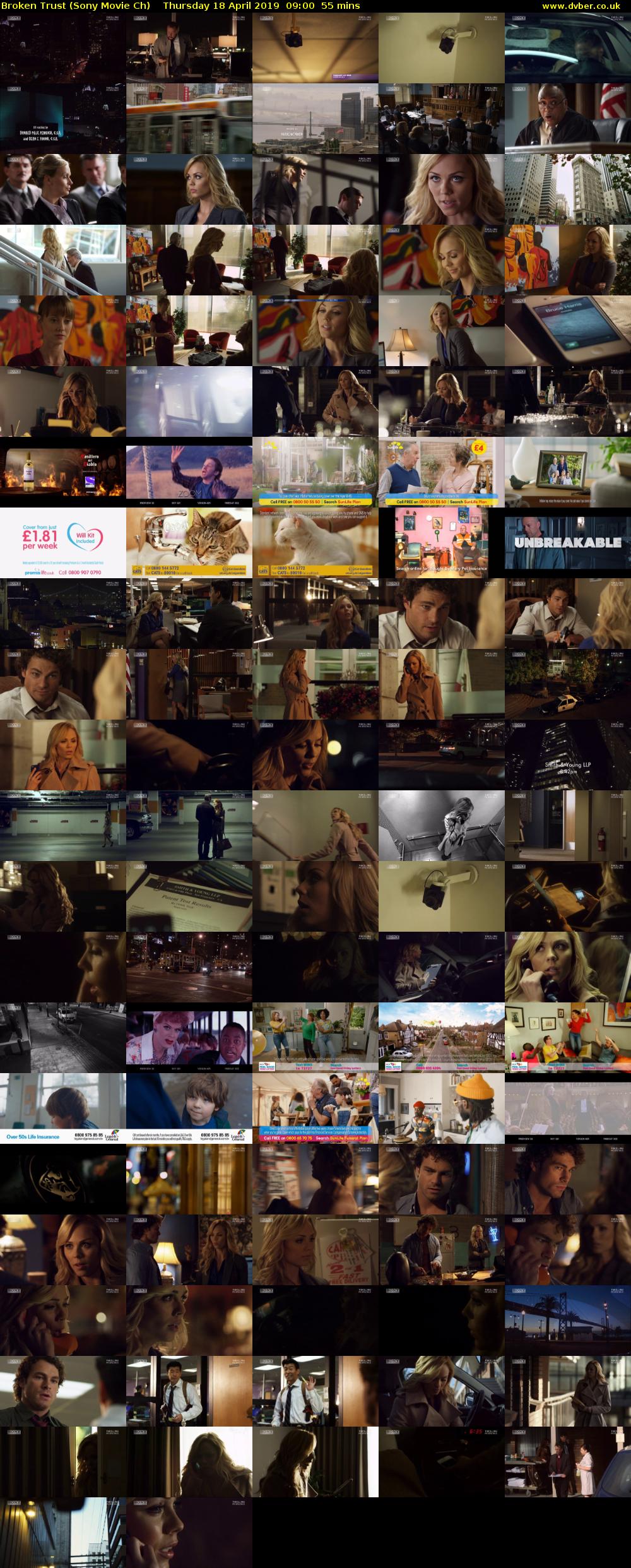 Broken Trust (Sony Movie Ch) Thursday 18 April 2019 09:00 - 09:55