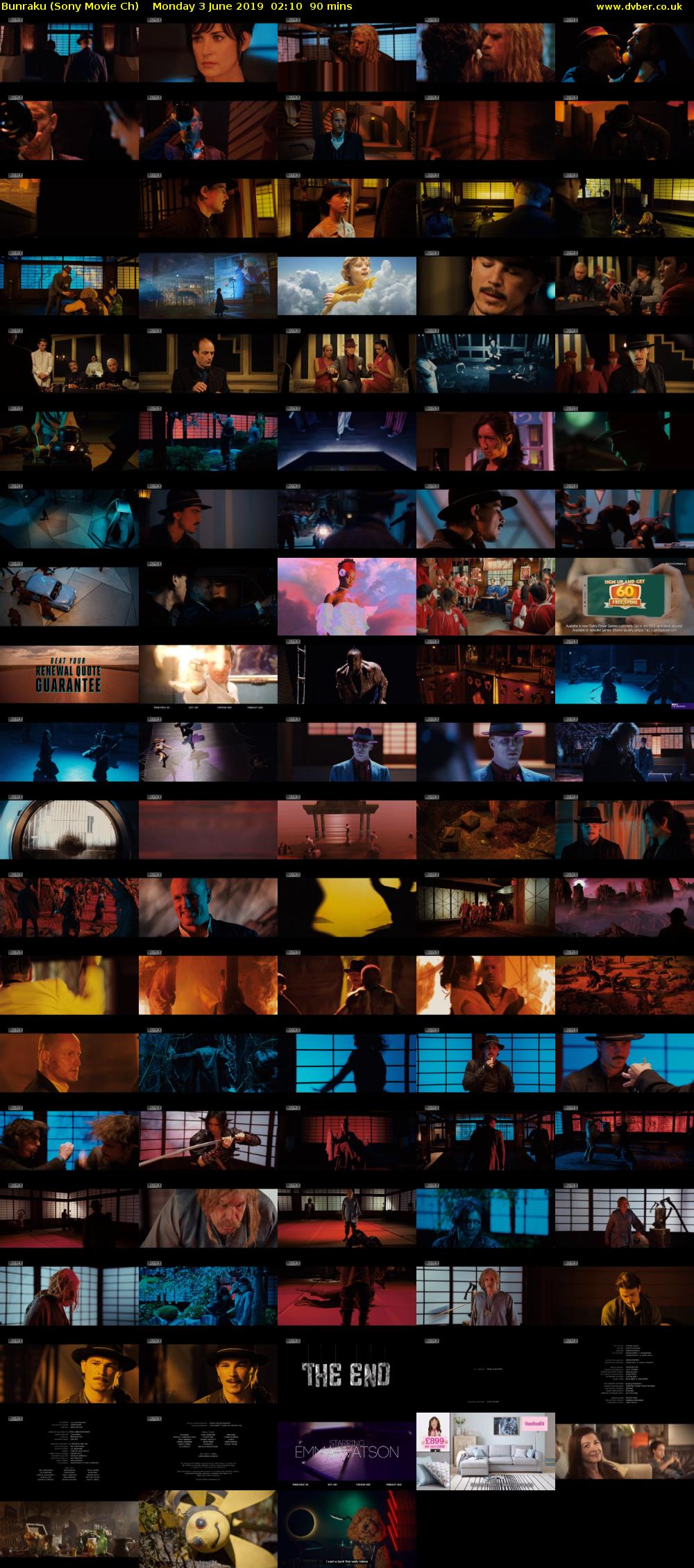 Bunraku (Sony Movie Ch) Monday 3 June 2019 02:10 - 03:40
