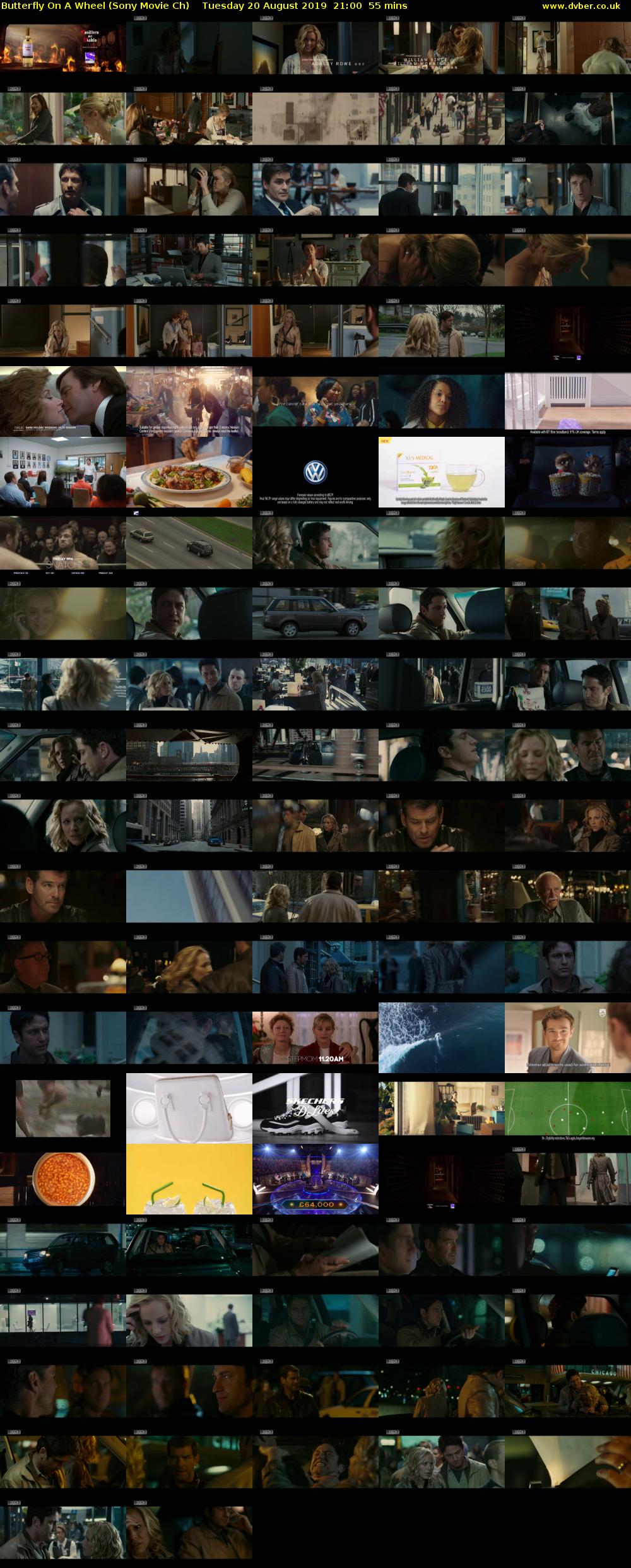 Butterfly On A Wheel (Sony Movie Ch) Tuesday 20 August 2019 21:00 - 21:55