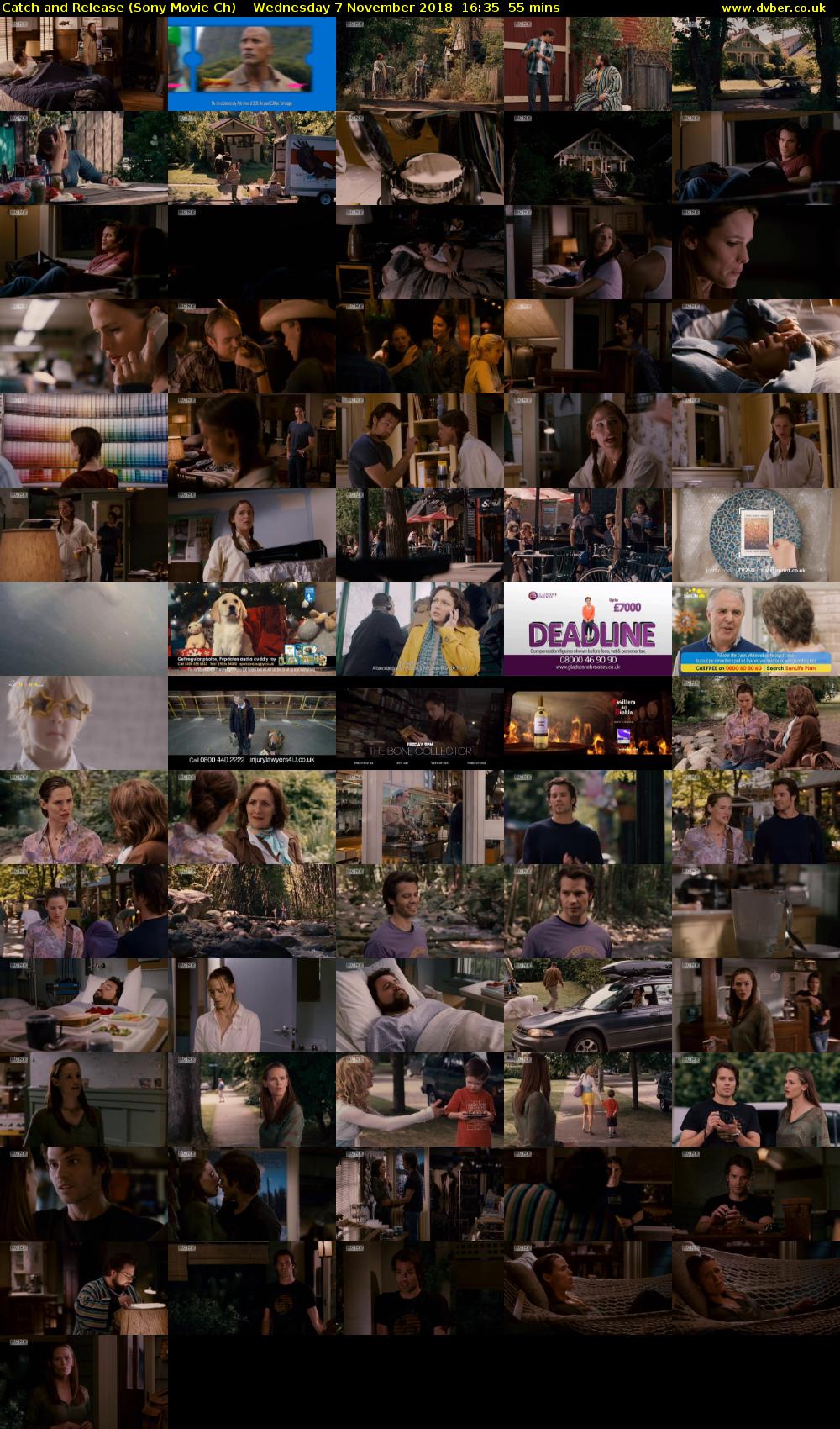 Catch and Release (Sony Movie Ch) Wednesday 7 November 2018 16:35 - 17:30