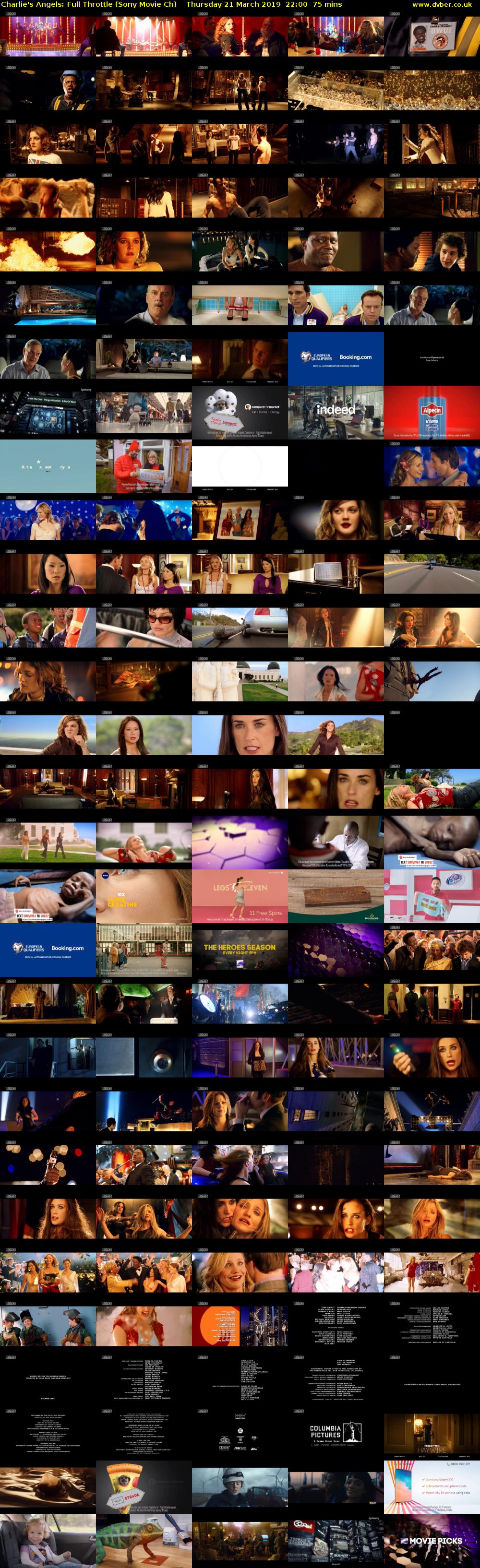 Charlie's Angels: Full Throttle (Sony Movie Ch) Thursday 21 March 2019 22:00 - 23:15
