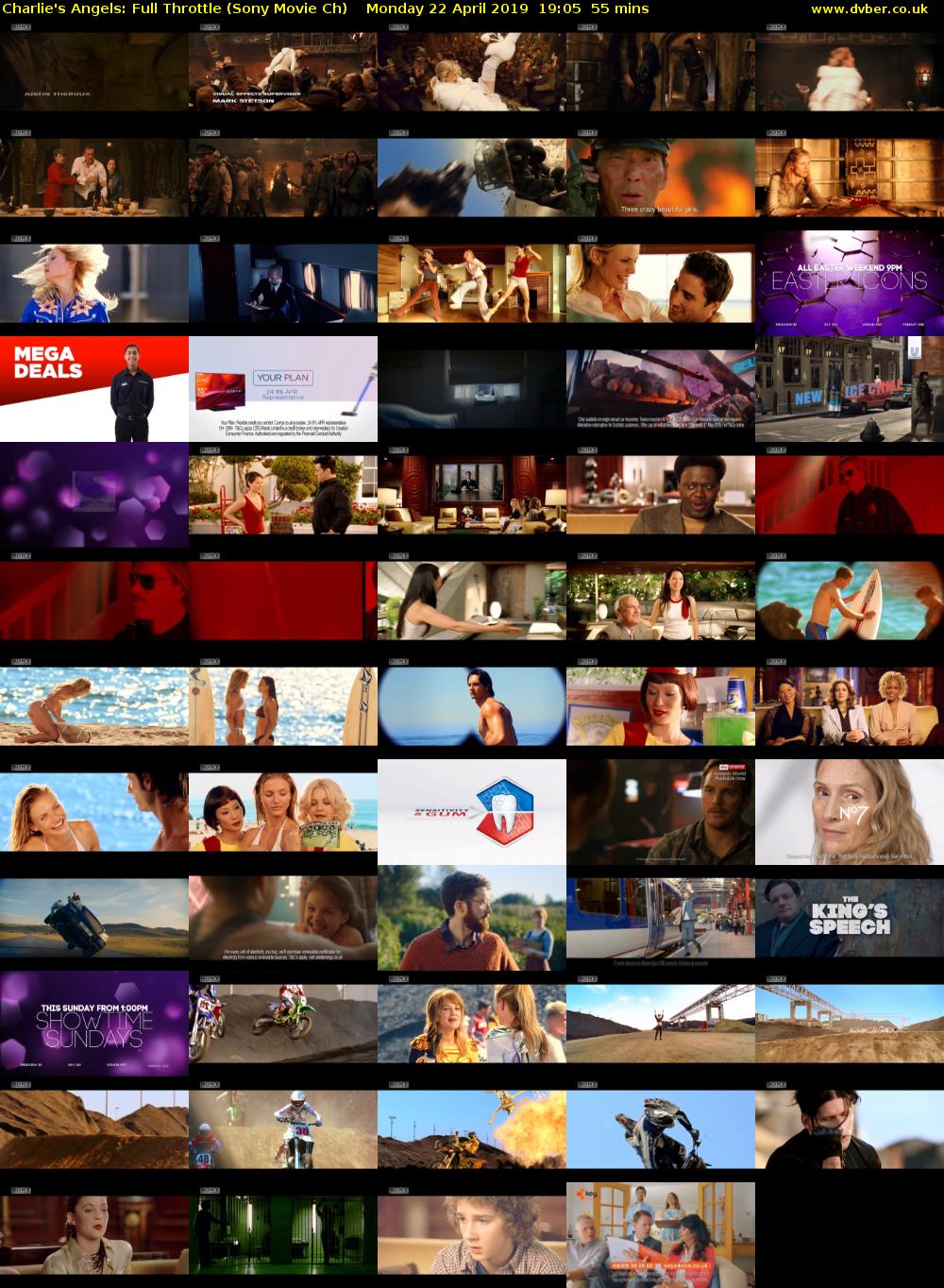Charlie's Angels: Full Throttle (Sony Movie Ch) Monday 22 April 2019 19:05 - 20:00