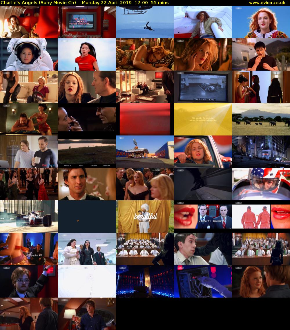 Charlie's Angels (Sony Movie Ch) Monday 22 April 2019 17:00 - 17:55