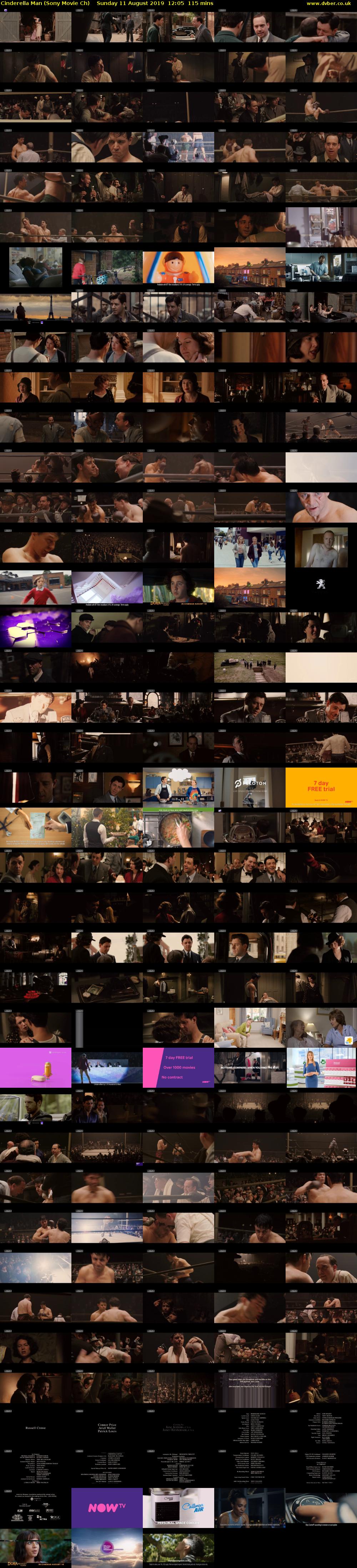 Cinderella Man (Sony Movie Ch) Sunday 11 August 2019 12:05 - 14:00