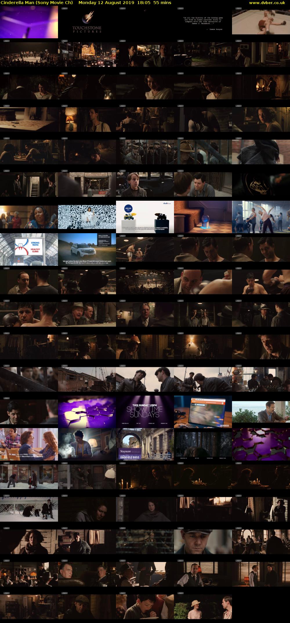 Cinderella Man (Sony Movie Ch) Monday 12 August 2019 18:05 - 19:00