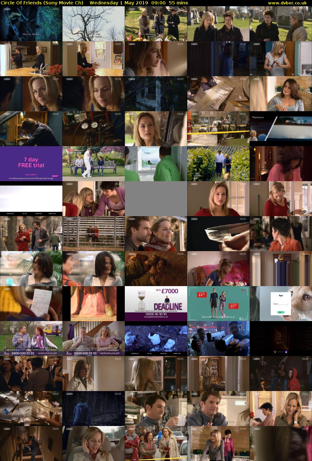 Circle Of Friends (Sony Movie Ch) Wednesday 1 May 2019 09:00 - 09:55