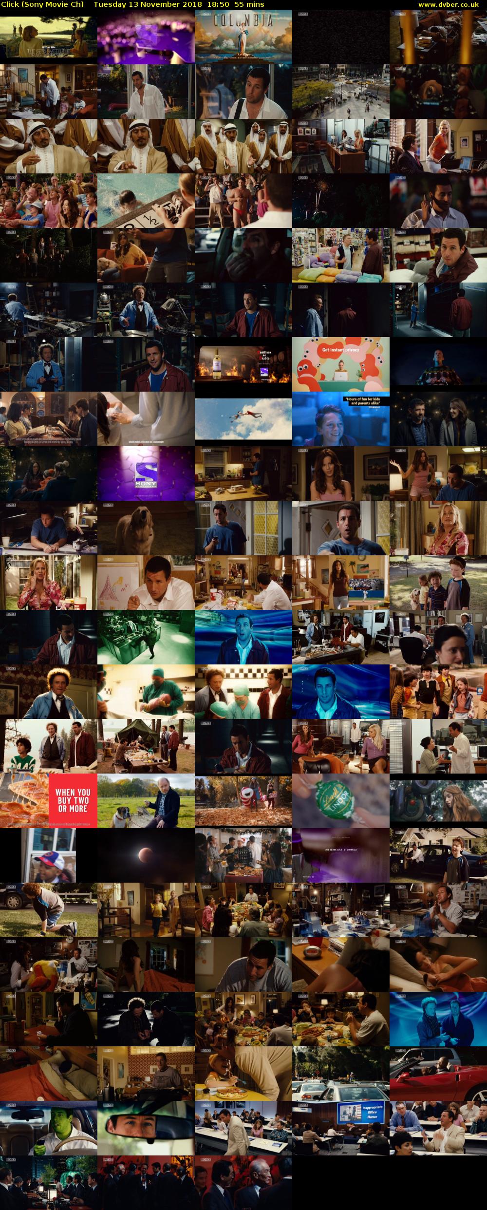 Click (Sony Movie Ch) Tuesday 13 November 2018 18:50 - 19:45