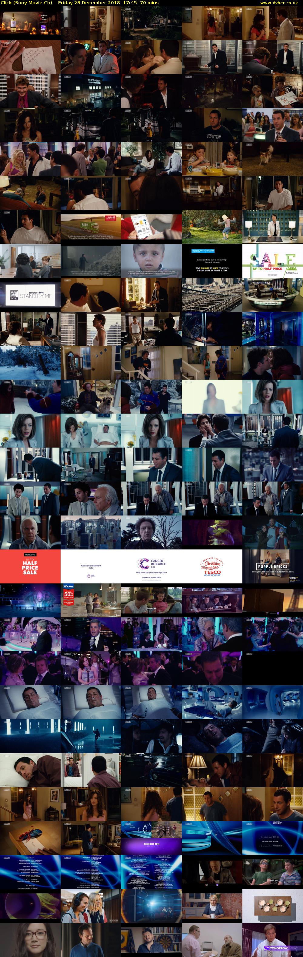 Click (Sony Movie Ch) Friday 28 December 2018 17:45 - 18:55