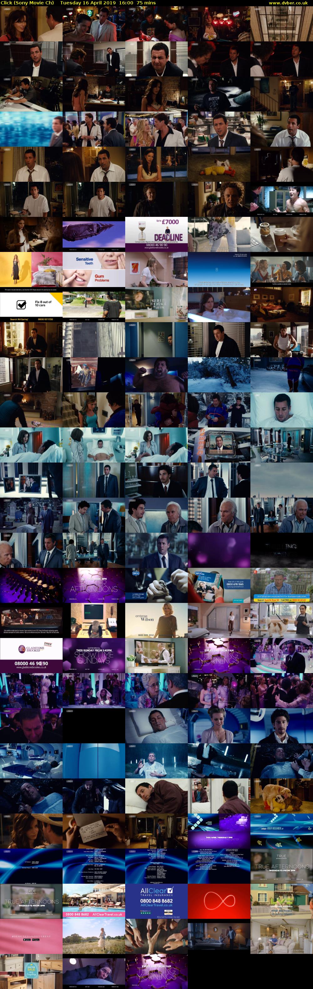 Click (Sony Movie Ch) Tuesday 16 April 2019 16:00 - 17:15
