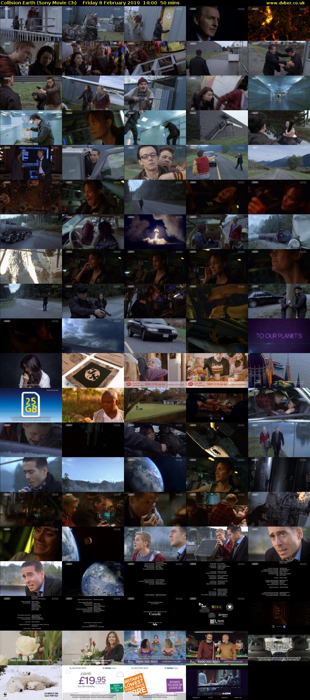 Collision Earth (Sony Movie Ch) Friday 8 February 2019 14:00 - 14:50