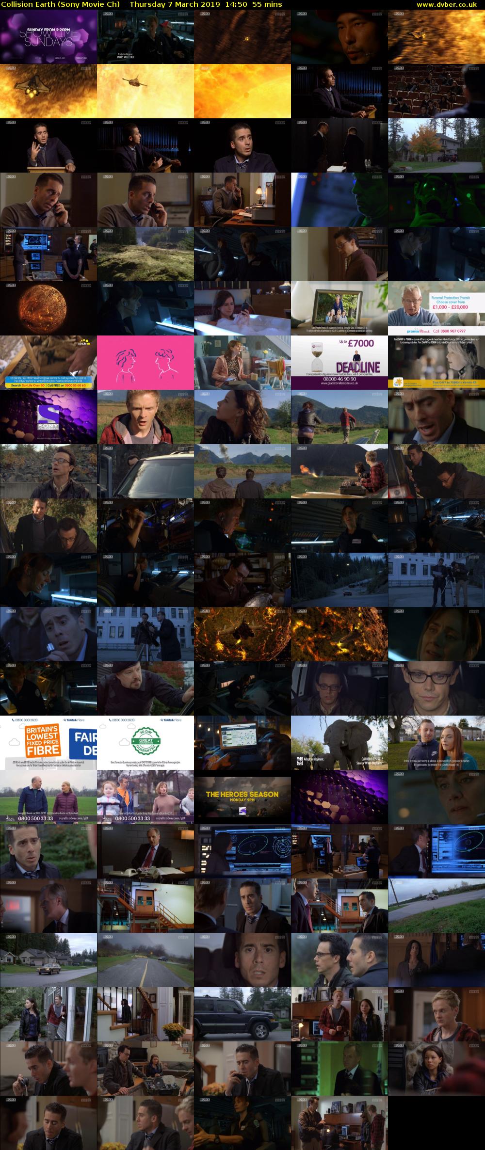 Collision Earth (Sony Movie Ch) Thursday 7 March 2019 14:50 - 15:45
