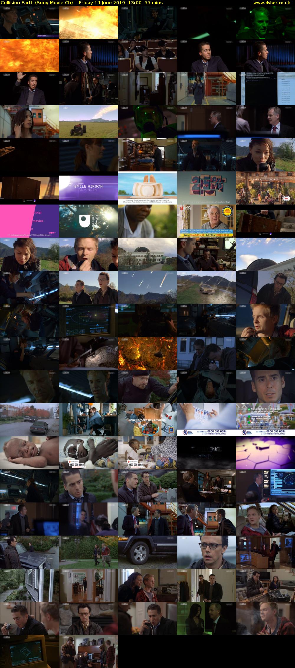 Collision Earth (Sony Movie Ch) Friday 14 June 2019 13:00 - 13:55
