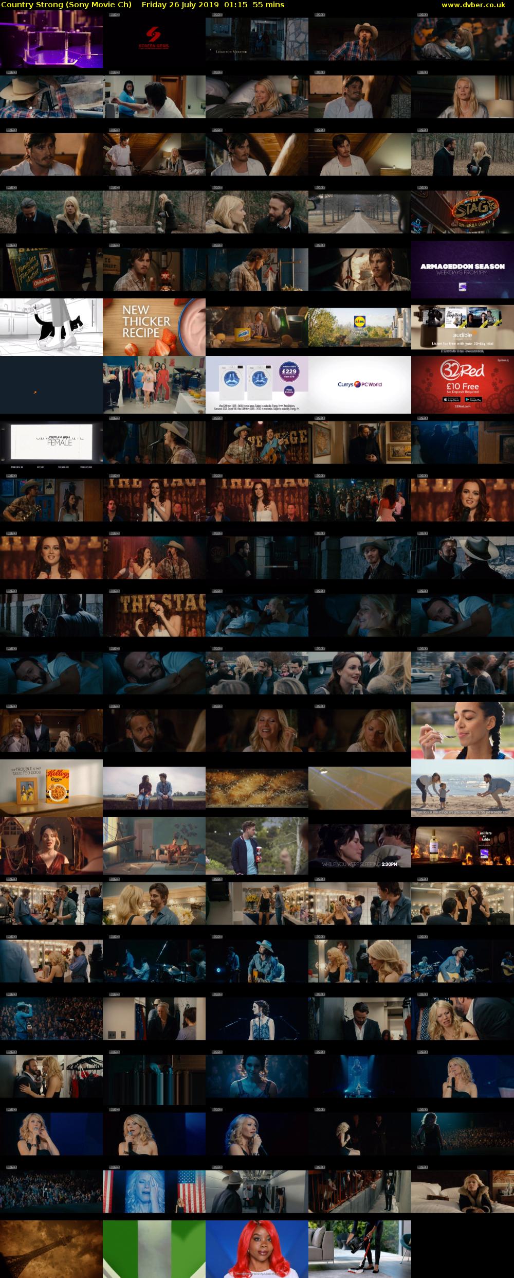 Country Strong (Sony Movie Ch) Friday 26 July 2019 01:15 - 02:10