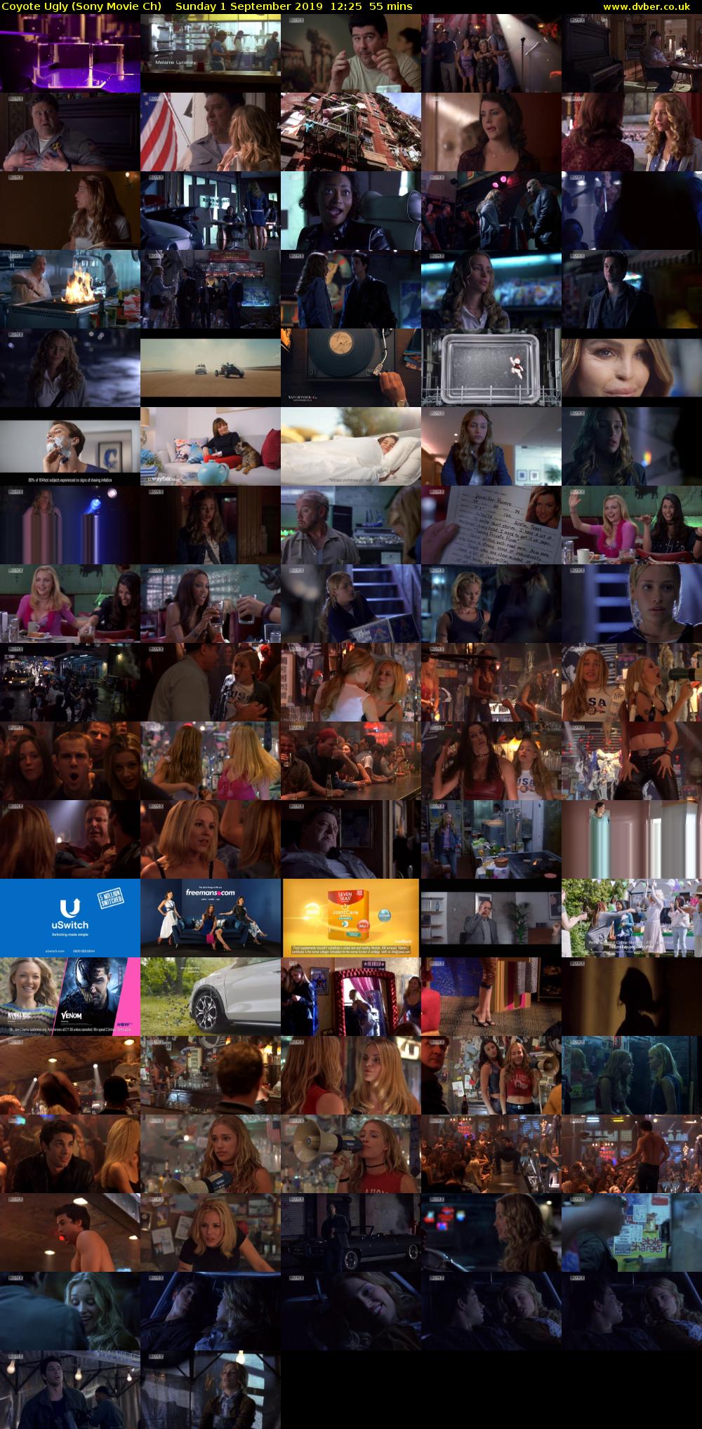 Coyote Ugly (Sony Movie Ch) Sunday 1 September 2019 12:25 - 13:20