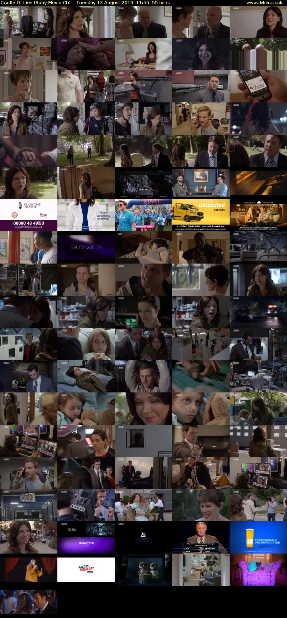 Cradle Of Lies (Sony Movie Ch) Tuesday 13 August 2019 11:55 - 12:50