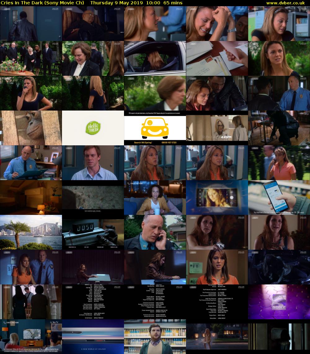 Cries In The Dark (Sony Movie Ch) Thursday 9 May 2019 10:00 - 11:05